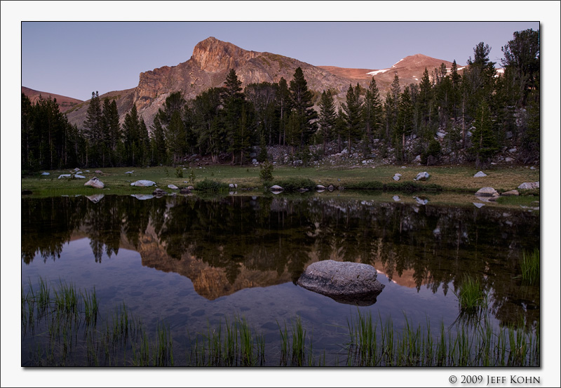 Mount Dana at Twilight, Dana Meadows