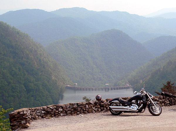 My Boulevard M109R at Deals Gap overlook