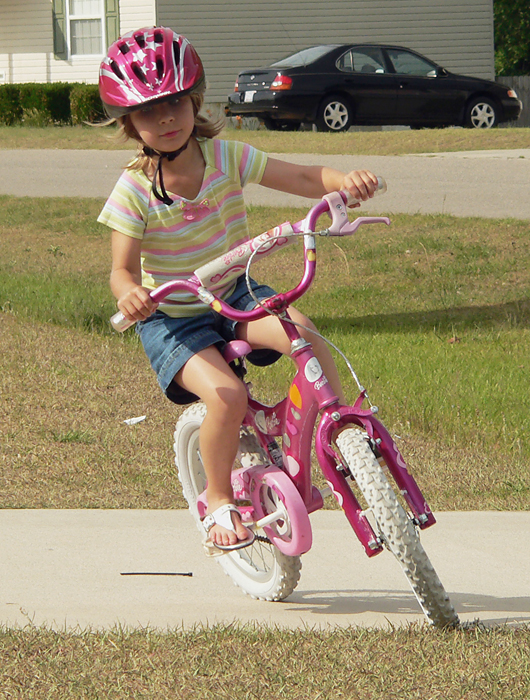 Katie Learning to Ride
