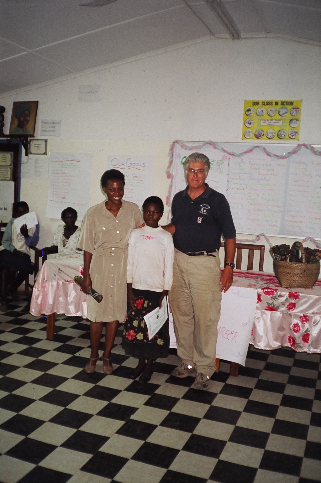 David and Reginas daughter at girls career week.JPG