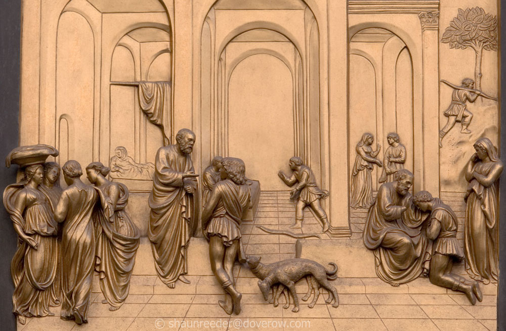Bronze panel detail(Ghiberti)