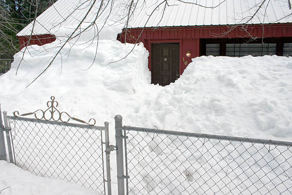 Snow photos, Magalia to Inskip, CA - Feb. 21, 2009
