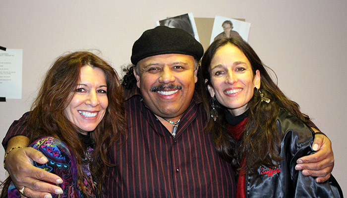 Melissa Schuster (Paradise Chamber), harpist and violinist Carlos Reyes, Nortons widow Lisa Flores