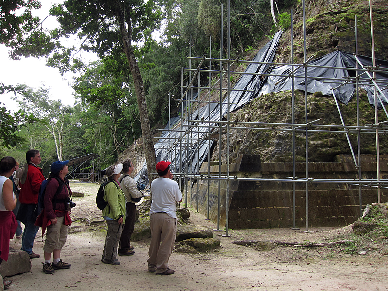 ongoing excavation at Temple IV 1247