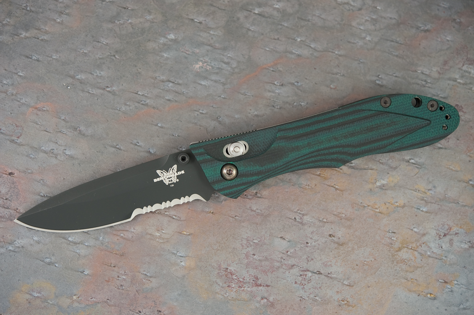 Benchmade 735SBT (Pardue misprint) front