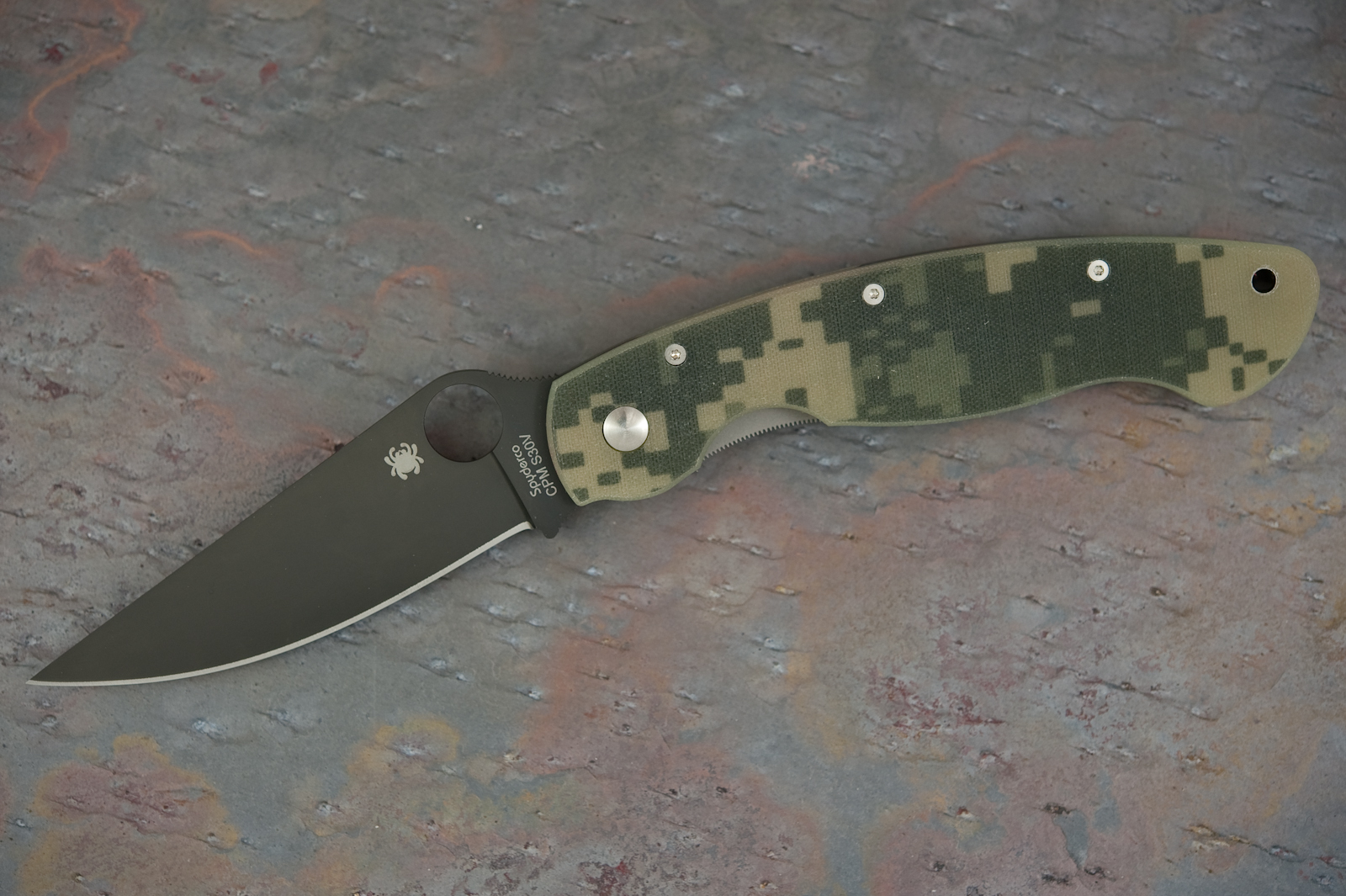 Spyderco Military C36GPCMOBK (CPM S30V) front