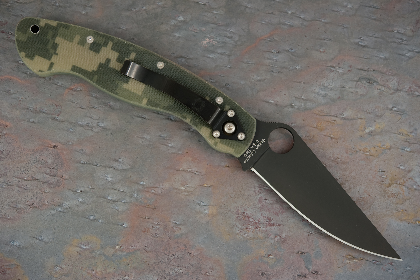 Spyderco Military C36GPCMOBK (CPM S30V) back