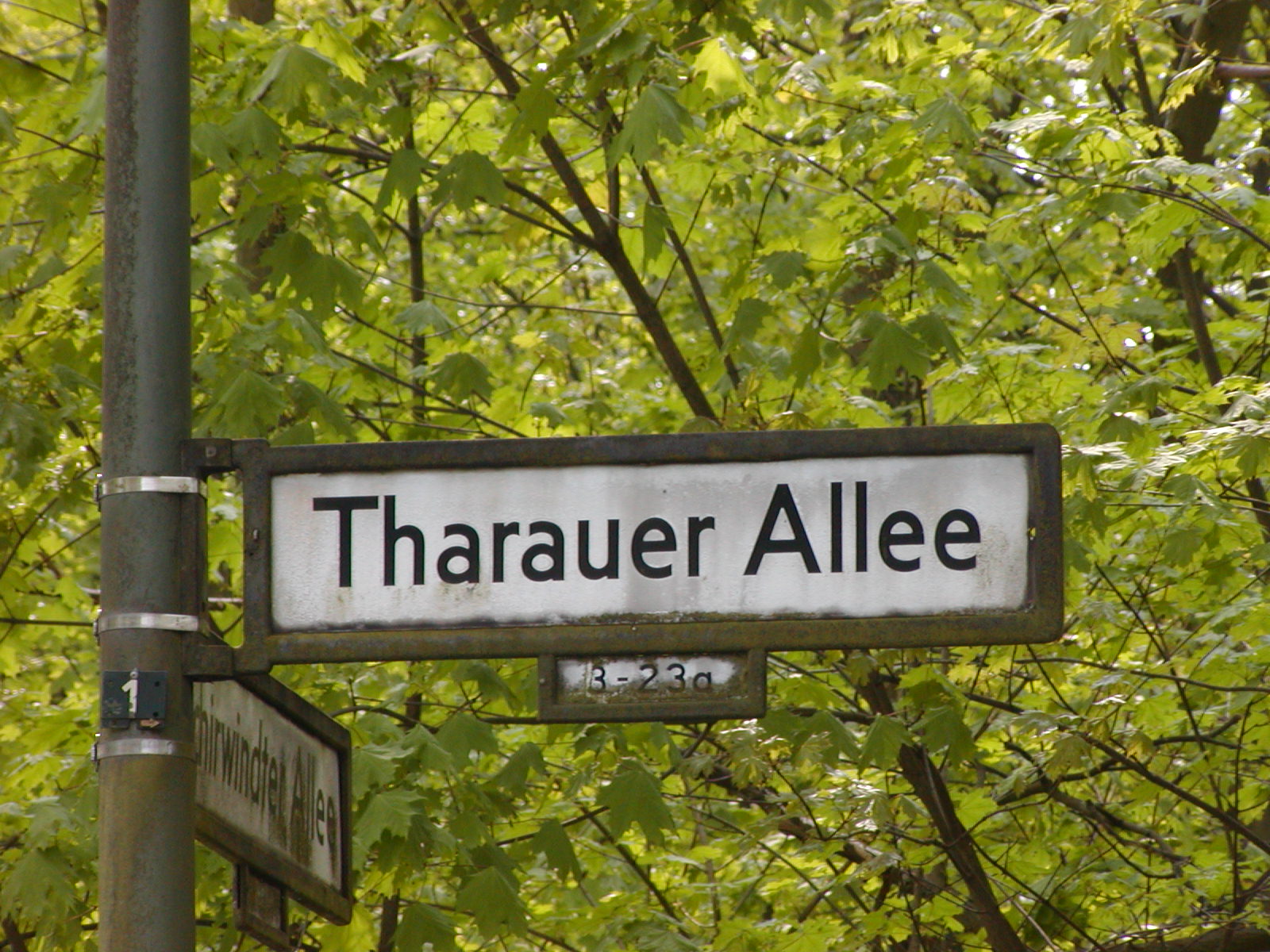 Street sign, we lived there