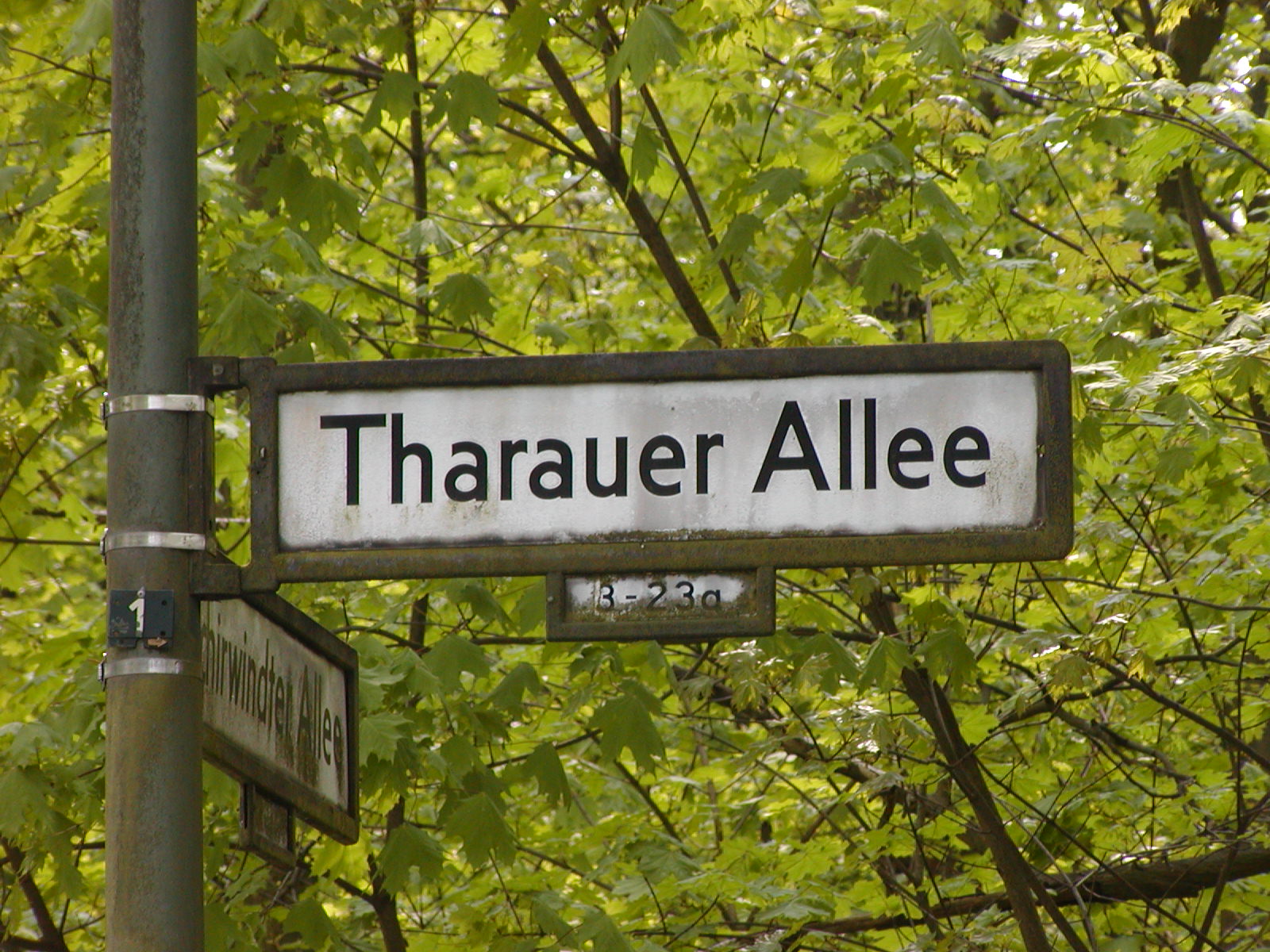 Street sign, we lived there