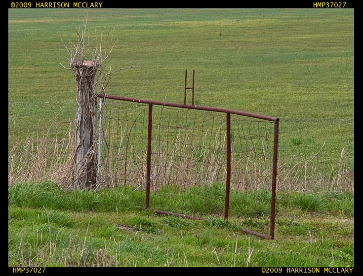 Gate with no fence