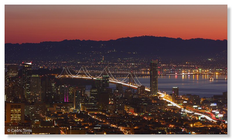 View from  Twin Peaks before Sunrise