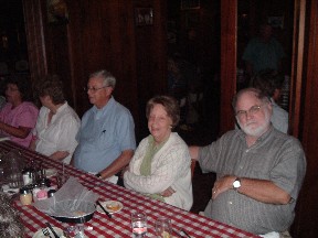 L-R, Vicky Waddey, Barbara Luton, Jerry Brewer, Karen Paine and Jim New.