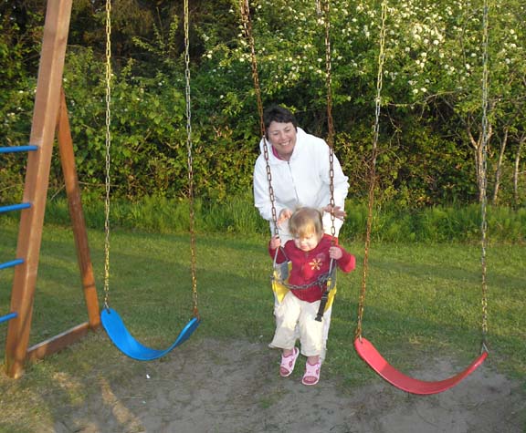 swinging with Grannie