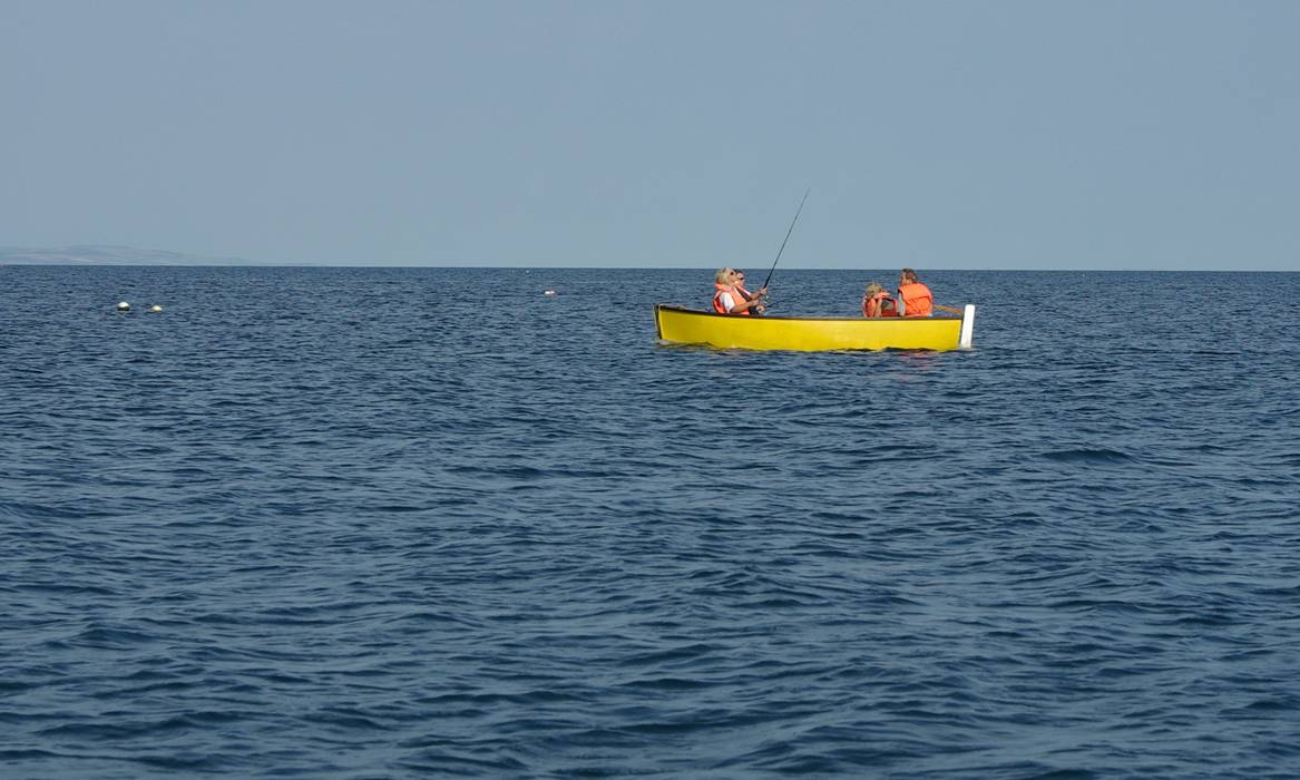 fishing at sea