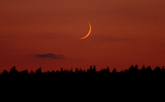 Virgin Moon  at Sunset