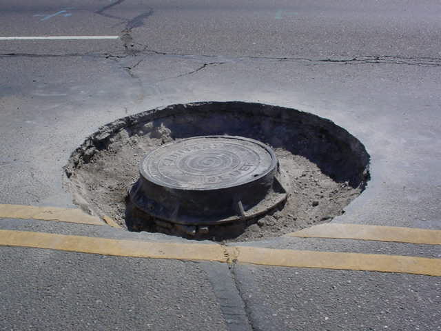 new manhole cement