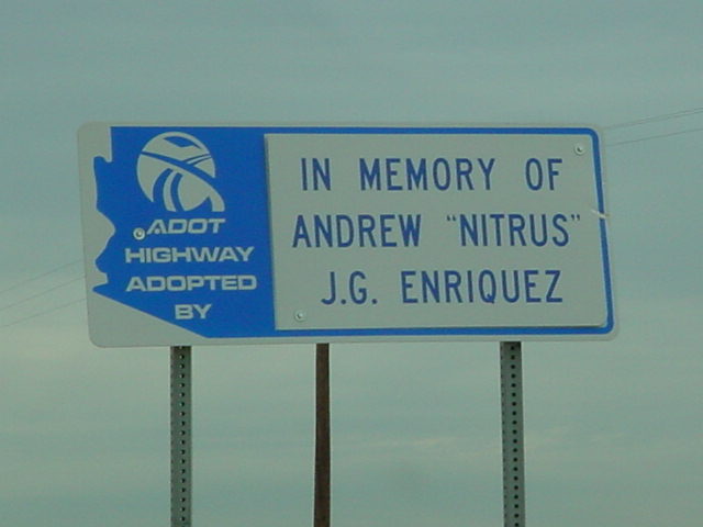 IN MEMORY OF<BR>ANDREW NITRUS<BR>J.G. ENRIQUES