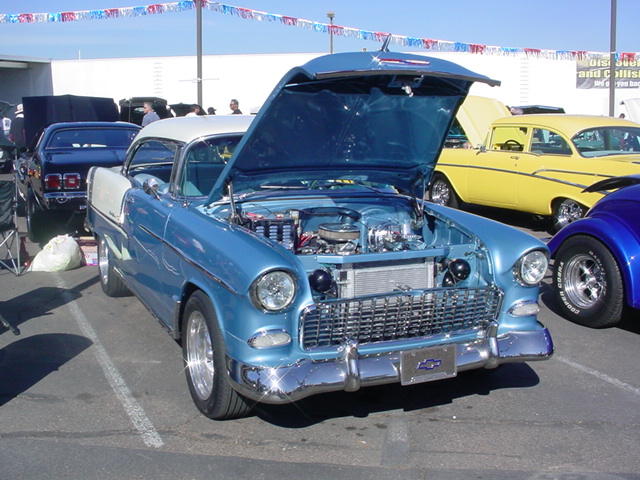 55 Chevy two tone