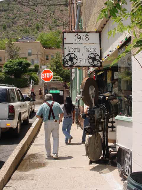 Rick walking <br>to STOP sign