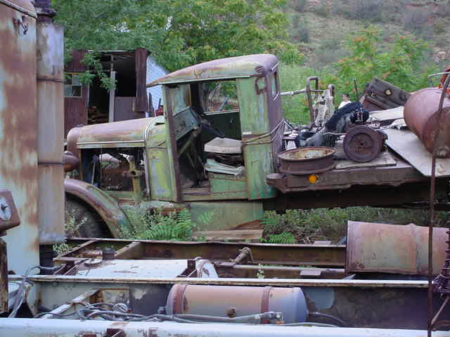 old flatbed truck