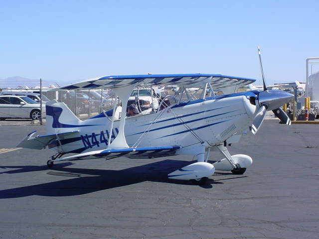 N44HV a biplane<br>is a fixed-wing aircraft