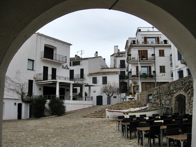 Calella de Palafrugell.  Plaa del Port Bo