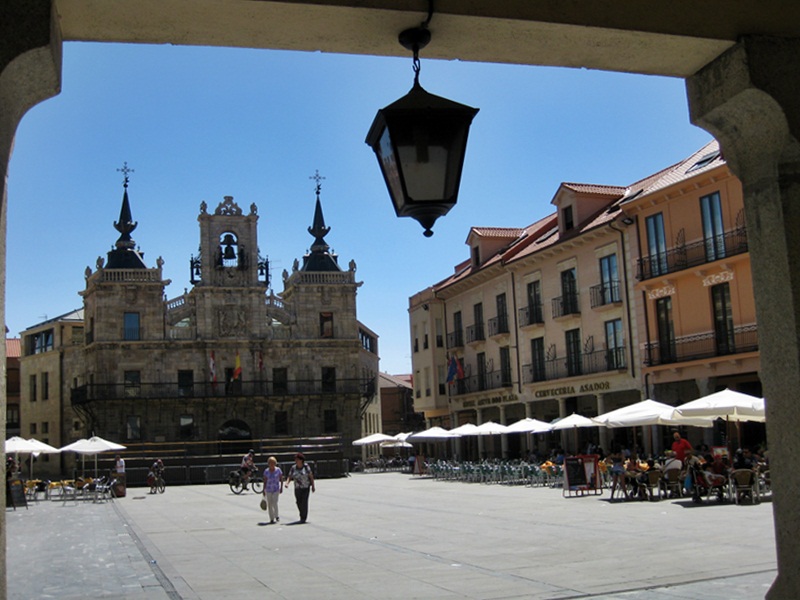 Astorga (Len).Plaza Mayor