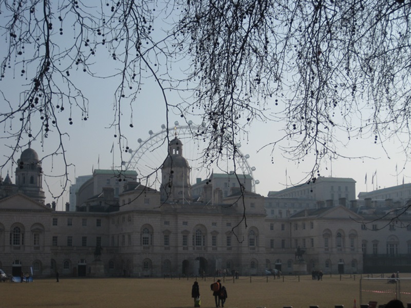 Horse Guards Parade, seen from St.Jamess Park