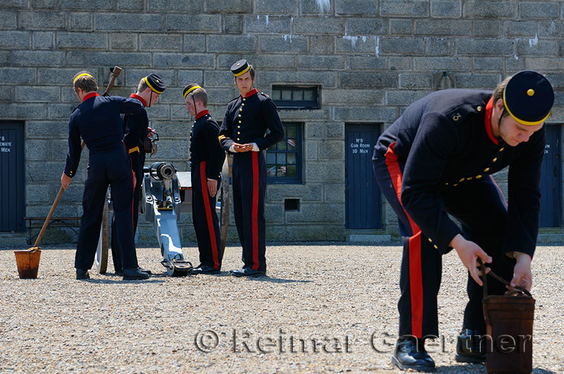 Royal artillery drill at the Citadel in Halifax Nova Scotia