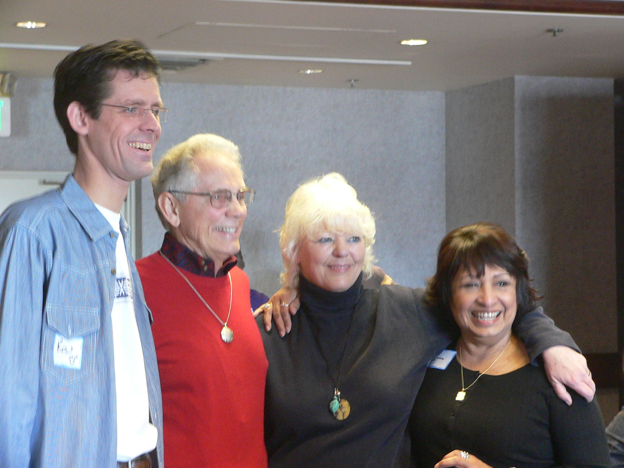 Ron Vereggen, Larry Nims, Sopie ___ and Virginia ___