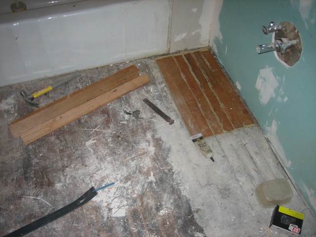 Patching the floor