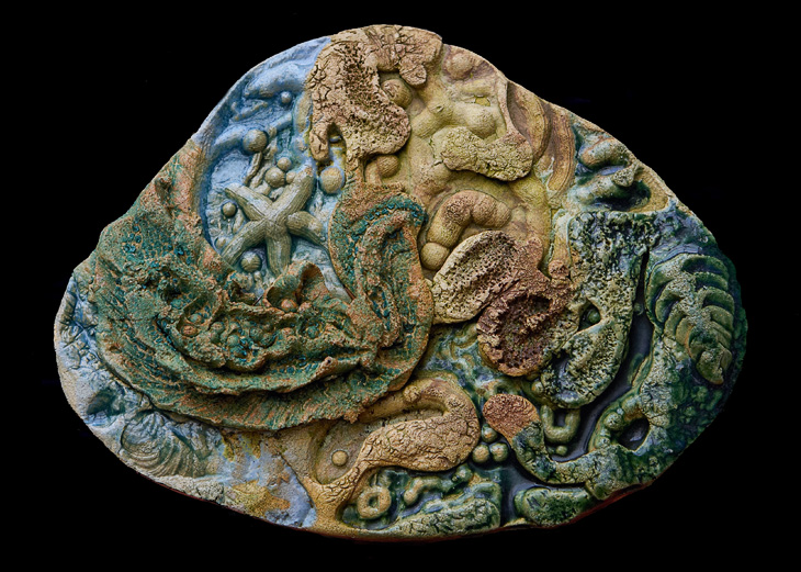 Ceramic scuplture: Tidepool: N.Rich