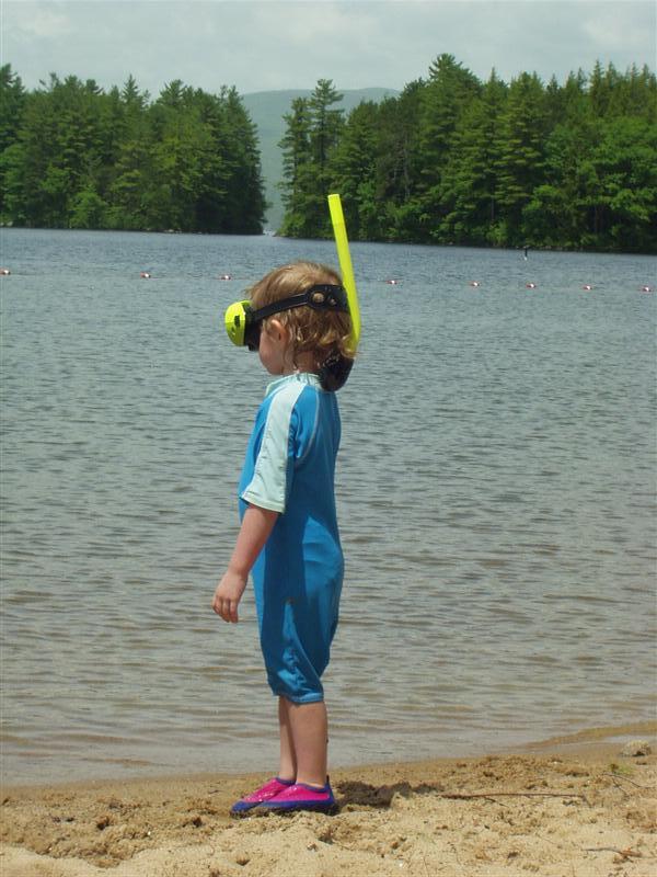 Jessie wants to snorkel too