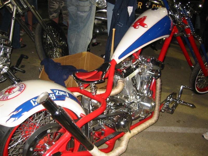 FROM VAN: Red Sox bike