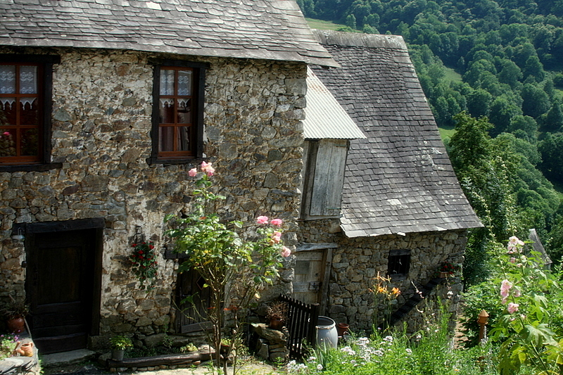 an old mountain house.