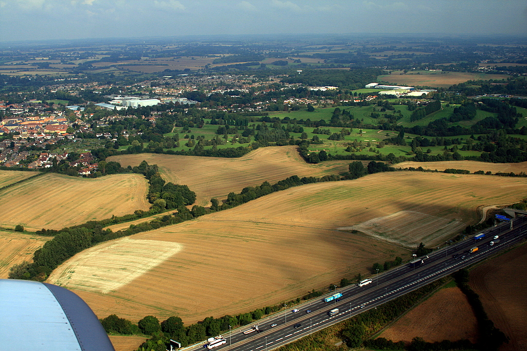 above Stansted.