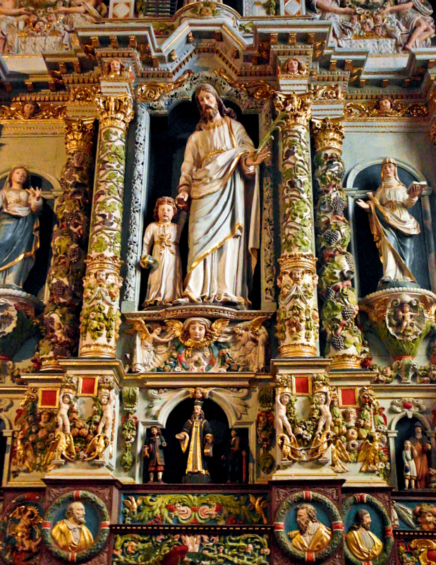 retable, church of Lampaul Guimiliau