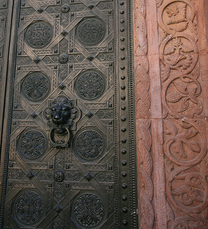 the door.