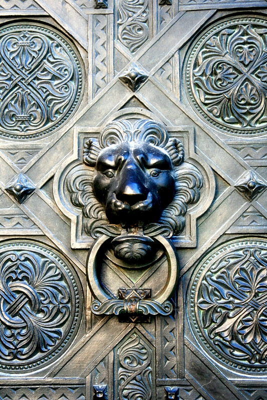 dtail of the door