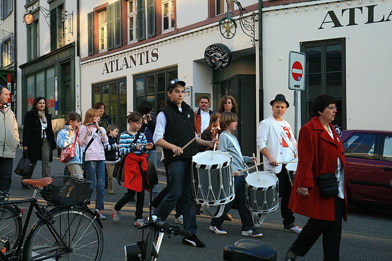 le dfil des musiciens.