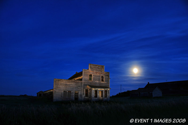 Moonset At The Bents Store