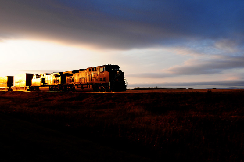 Fall  Sunrise Train Wilcox SK.
