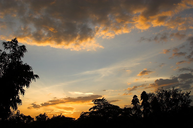 Sunset sky at IISc