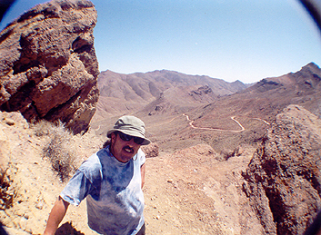 In Titus Canyon looking back toward Nevada