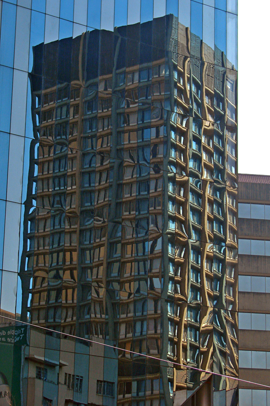 Reflected office building