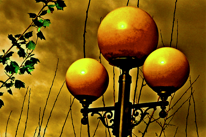 Three globes