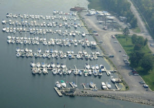 Collins Bay Marina from west