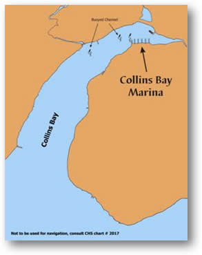 Collins Bay east of Kingston Harbour