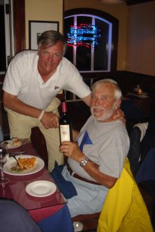 thanking Jim with a small gift on behalf of North East Nonsuch for hosting a great Sail-In & Social . . .