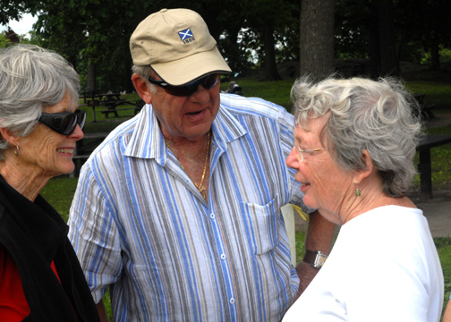Kitty, Ted, and Caroline